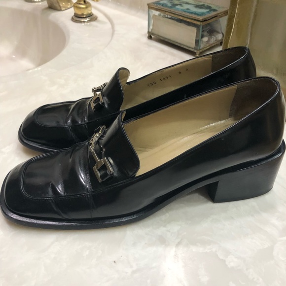 Gucci loafers, women’s black, horsebit detail, Sz 8, Timeless Classic! - Picture 2 of 13